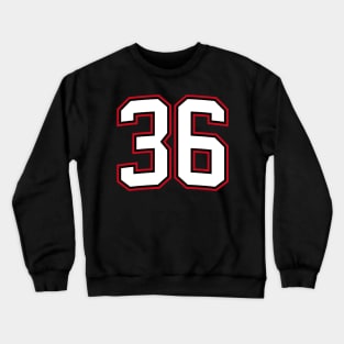 Number Thirty Six 36 Crewneck Sweatshirt